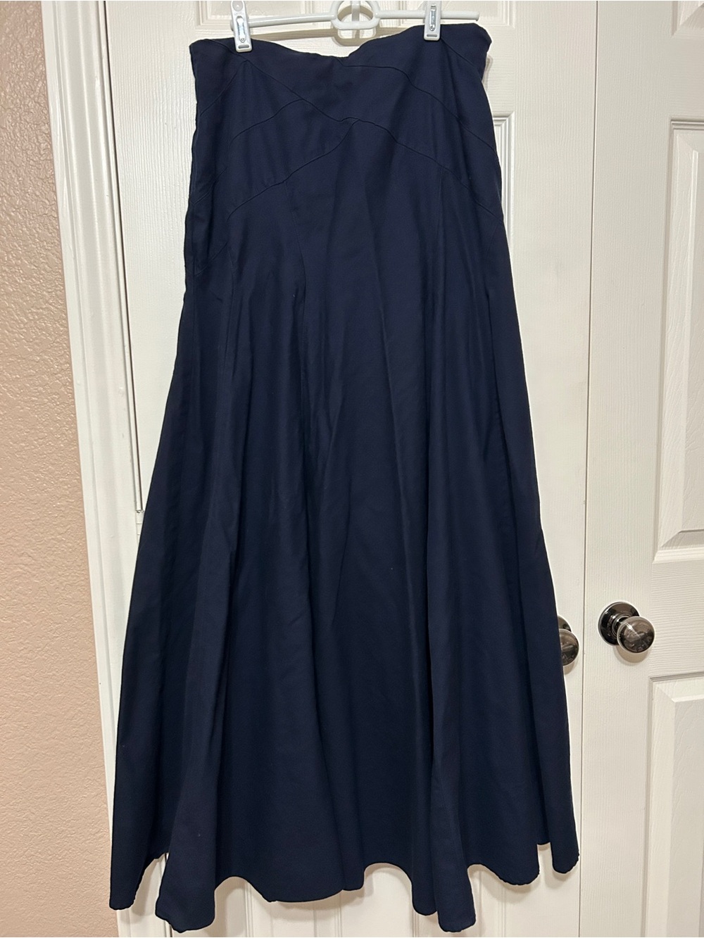 SHUKR Classic Navy Full-Length Maxi Skirt